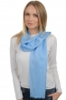 Cachemire et Soie accessoires etoles chales scarva bleu celeste 170x25cm
